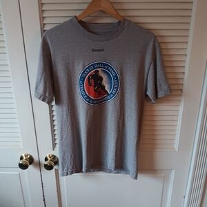 Vintage Reebok Gray Hockey Hall of Fame T-Shirt